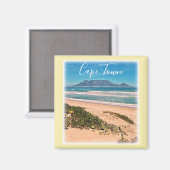 Cape Town Table Mountain Ocean Waves Beach Magnet (Vorderseite/Rückseite)