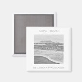 Cape Town Table Mountain Ocean Waves Beach Magnet (Vorderseite/Rückseite)