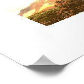 Cape Town Table Mountain Pine Tree View Poster (Ecke)