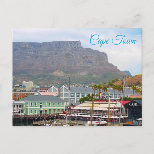 Cape Town Table Mountain Postkarte (Vorderseite)