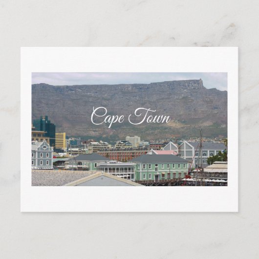 Cape Town Table Mountain Postkarte (Vorderseite)