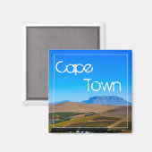 Cape Town Table Mountain View Landschaft Magnet (Vorderseite/Rückseite)
