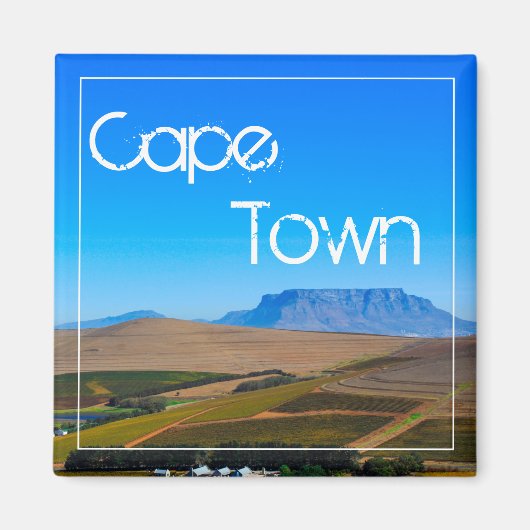 Cape Town Table Mountain View Landschaft Magnet (Vorne)