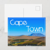 Cape Town Table Mountain View Landschaft Postkarte (Vorne/Hinten)