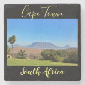 Cape Town Table Mountain View Landschaft Steinuntersetzer (Vorderseite)