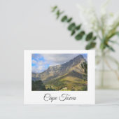 Cape Town Table Mountain ZA Südafrika Natur Postkarte (Stehend Vorderseite)