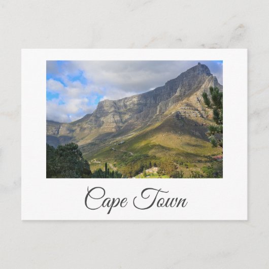 Cape Town Table Mountain ZA Südafrika Natur Postkarte (Vorderseite)