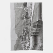 Cape Town Waterfront Mountain Südafrika Geschirrtuch (Vertikal)