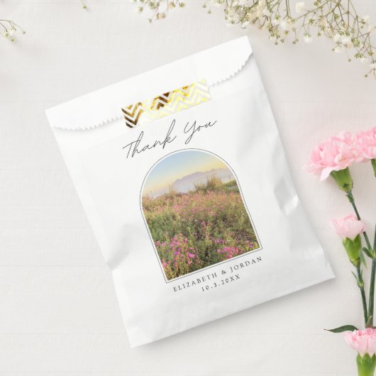 Cape Town Wedding Table Mountain Danke Foto Geschenktütchen (Versiegelt)