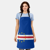 Cape Verde-Flag All-over-Print-Schürze Schürze (Getragen)