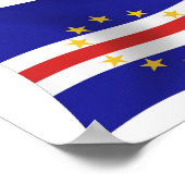 Cape Verde Flag Poster Print (Ecke)