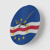 Cape Verde flag Runde Wanduhr (Winkel)