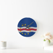 Cape Verde flag Runde Wanduhr (Zuhause)