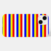 Cape Verde flag stripes country pattern symbol Case-Mate iPhone Hülle (Rückseite (Horizontal))