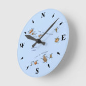 Cape Verde Map Clock Runde Wanduhr (Winkel)