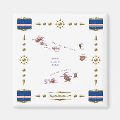 Cape Verde Map + Flags Magnet (Vorne)