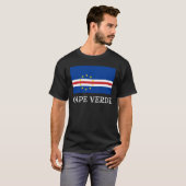 Cape Verde National Country Flag Patriotic Sports T-Shirt (Vorne ganz)