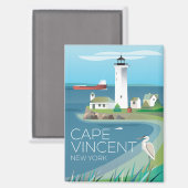 Cape Vincent, New York Kühlschrank Magnet (Vorderseite/Rückseite)