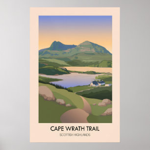 Cape Wrath Trail Weitwanderweg Reise Poster