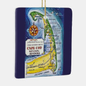 CapeCod Vintage Karte Keramikornament (Rechts)