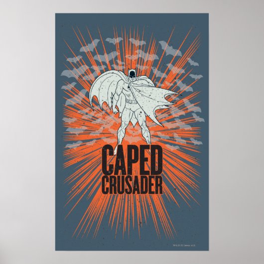 Caped Crusader Graphic Poster (Vorne)