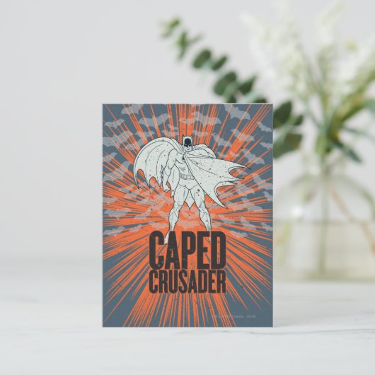 Caped Crusader Graphic Postkarte (Stehend Vorderseite)
