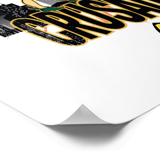 Caped Crusaders Graphic Poster (Ecke)