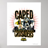Caped Crusaders Graphic Poster (Vorne)