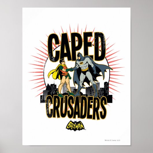 Caped Crusaders Graphic Poster (Vorne)