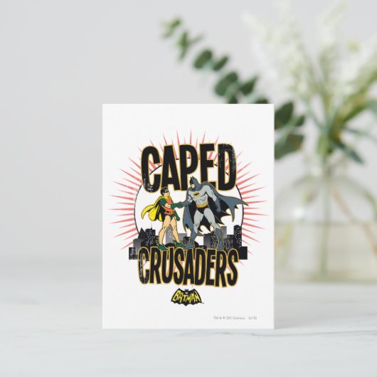 Caped Crusaders Graphic Postkarte (Stehend Vorderseite)