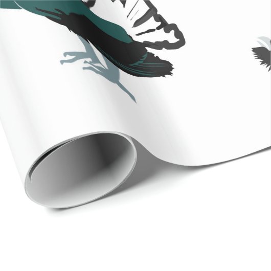 Capercaillie Vogel Art Glossy Wrapping Paper Geschenkpapier (Rolleneckpunkt)