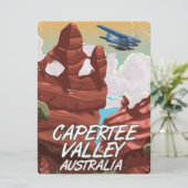 Capertee Valley Australia Reiseplakat Einladung (Stehend Vorderseite)