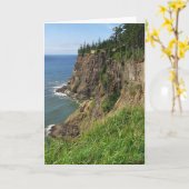 Capes Meares Landschaftliche Sicht - Mitteilungska Karte (Gelbe Blume)