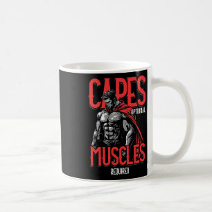 Capes Optional Muscles Erforderlich Lustiger Gym M Kaffeetasse