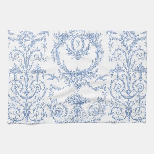 Capetian Toile Blaubeere Handtuch (Horizontal)