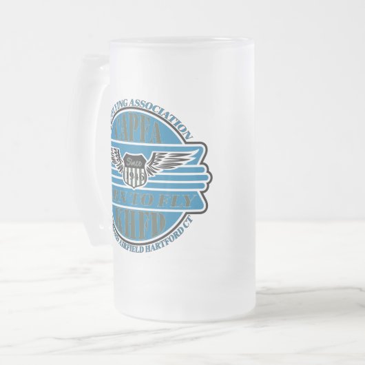 CAPFA-Tasse Mattglas Bierglas (Vorderseite Links)