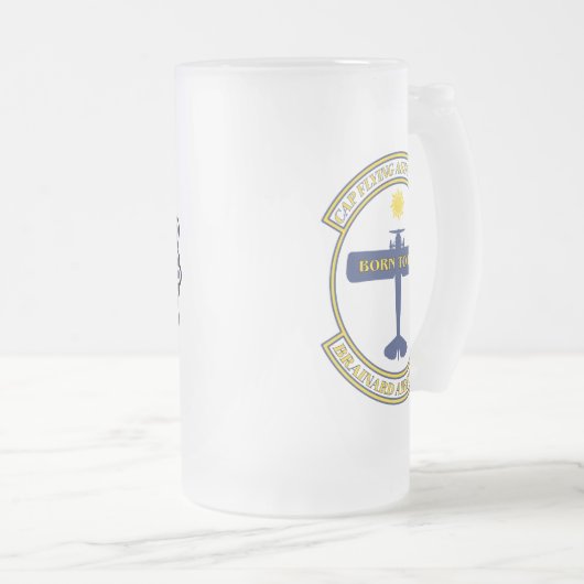 CAPFA-Tasse Mattglas Bierglas (VorderseiteRechts)