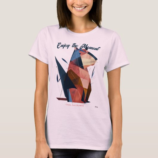 Capibara Abstracta Relajada T-Shirt (Vorderseite)