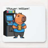 Capibara Arcade Gamer Mousepad (Vorne)