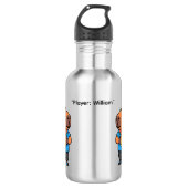 Capibara Arcade Gamer Water Bottle Edelstahlflasche (Vorderseite)