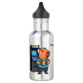 Capibara Arcade Gamer Water Bottle Edelstahlflasche (Links)