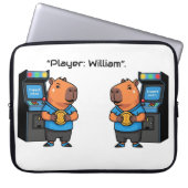 Capibara Arcade Retro Laptop Sleeve (Vorderseite)