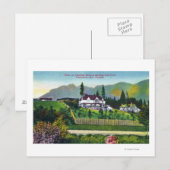 Capilano Anwesen mit Blick auf den Golfclub Postkarte (Vorne/Hinten)