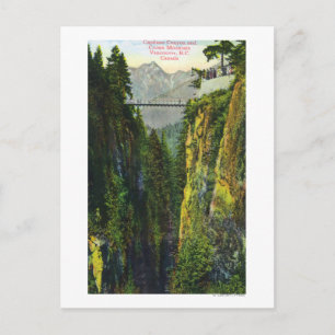 Capilano Canyon Aussicht auf den Berg Postkarte