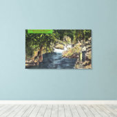 Capilano Canyon Blick auf den Lachspool Leinwanddruck (Insitu (Holzboden))