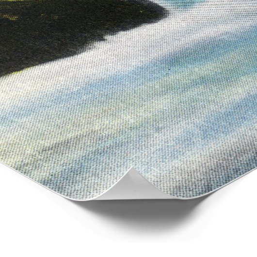 Capilano Canyon Blick auf Lachs Leaping Upstream Poster (Ecke)