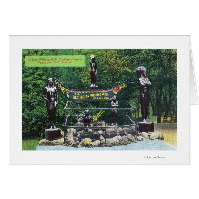 Capilano Canyon Indian wünscht Well View (Vorderseite (Horizontal))
