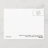 Capilano Suspension Bridge Postcard Postkarte (Rückseite)