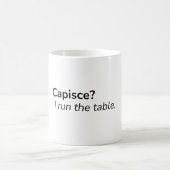 Capisce? Ich leite den Haushalt. – Kaffeetasse (Mittel)