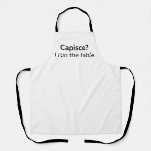Capisce? Ich leite den Laden. – Küchenschürze Schürze